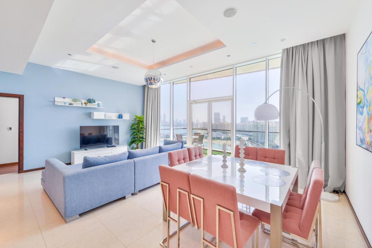 דובאי Tiara - Luxury Palm Jumeirah - Private Beach And Pool! מראה חיצוני תמונה