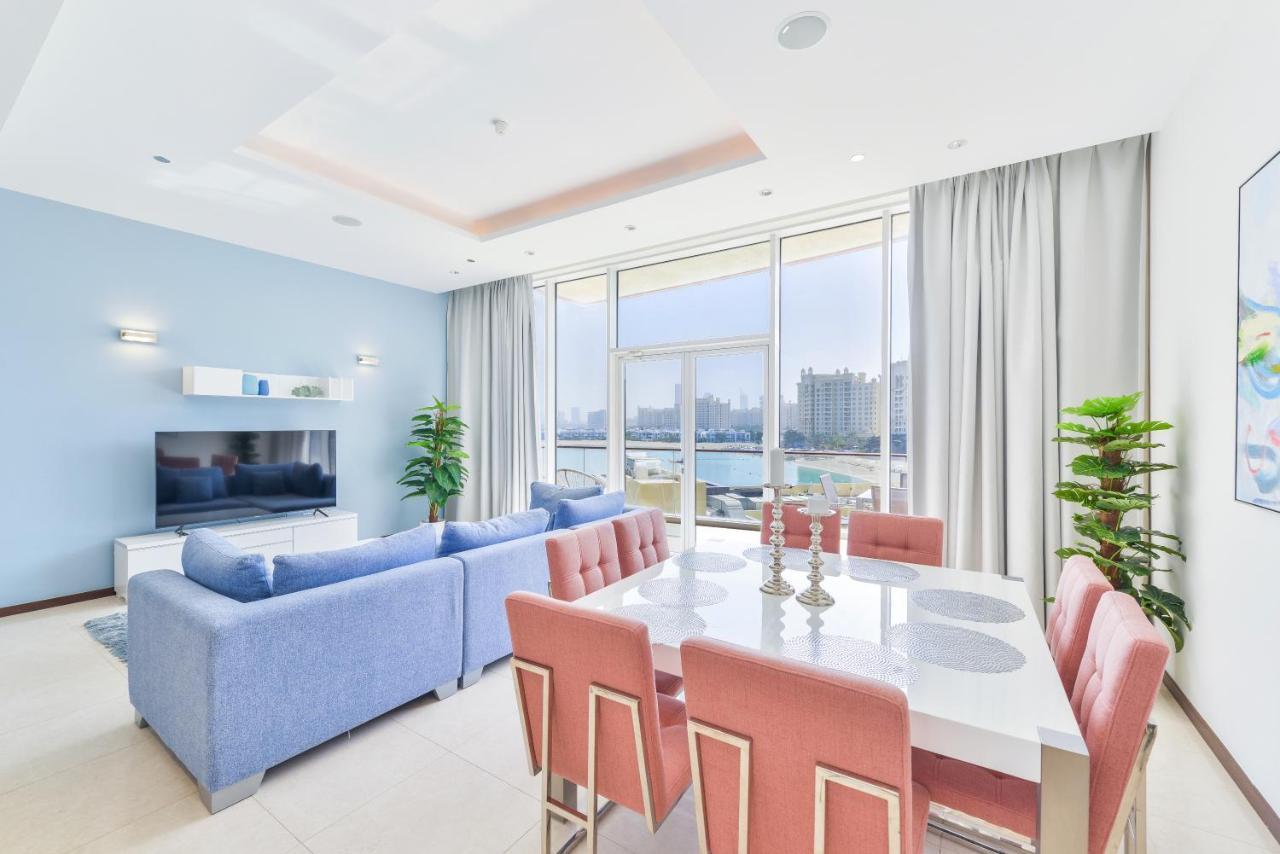 דובאי Tiara - Luxury Palm Jumeirah - Private Beach And Pool! מראה חיצוני תמונה